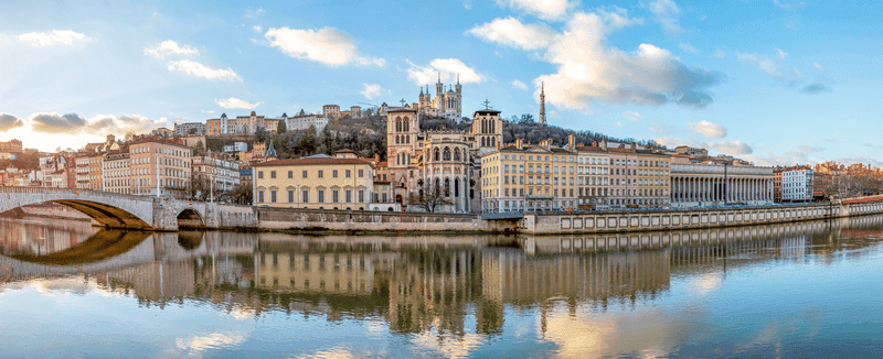 Photo de Lyon, Cathédrale Saint Jean et Basilique Notre-Dame de
Fourviere